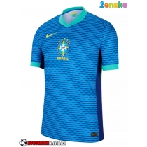 Ženske Nogometnih dresov Brazilija Gostujoči Copa America 2024 Kratki rokavi